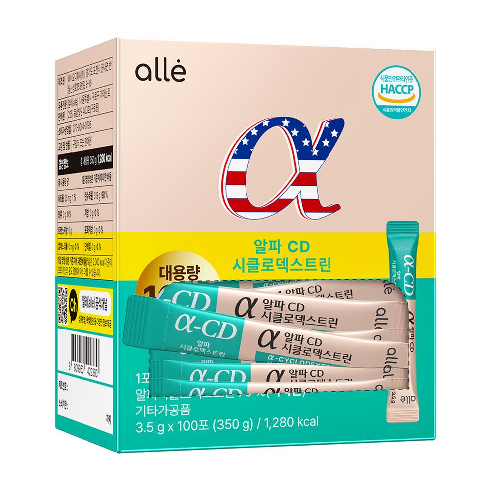 Alpha CD Powder, KFDA Certified, HACCP, Large Capacity, Allergy Relief, 100 Servings