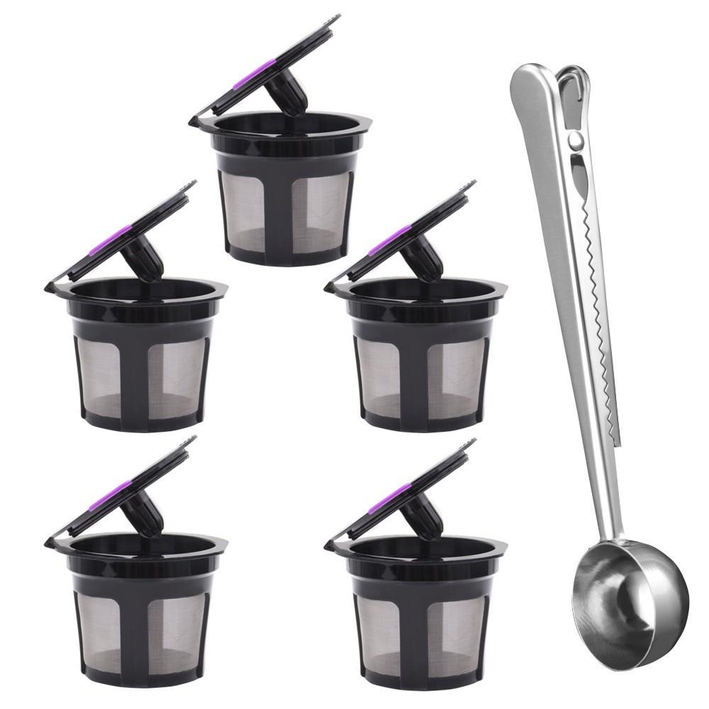 Reusable K Cups for Keurig 2.0/1.0 Mini K150/K70/K15 Refillable Coffee Pods with Stainless Steel Mesh Eco-Friendly Filter