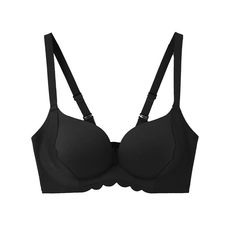 Sister K, petal puff cup, multi-colored comfortable gathering without steel ring side closing without trace women's underwear bra
