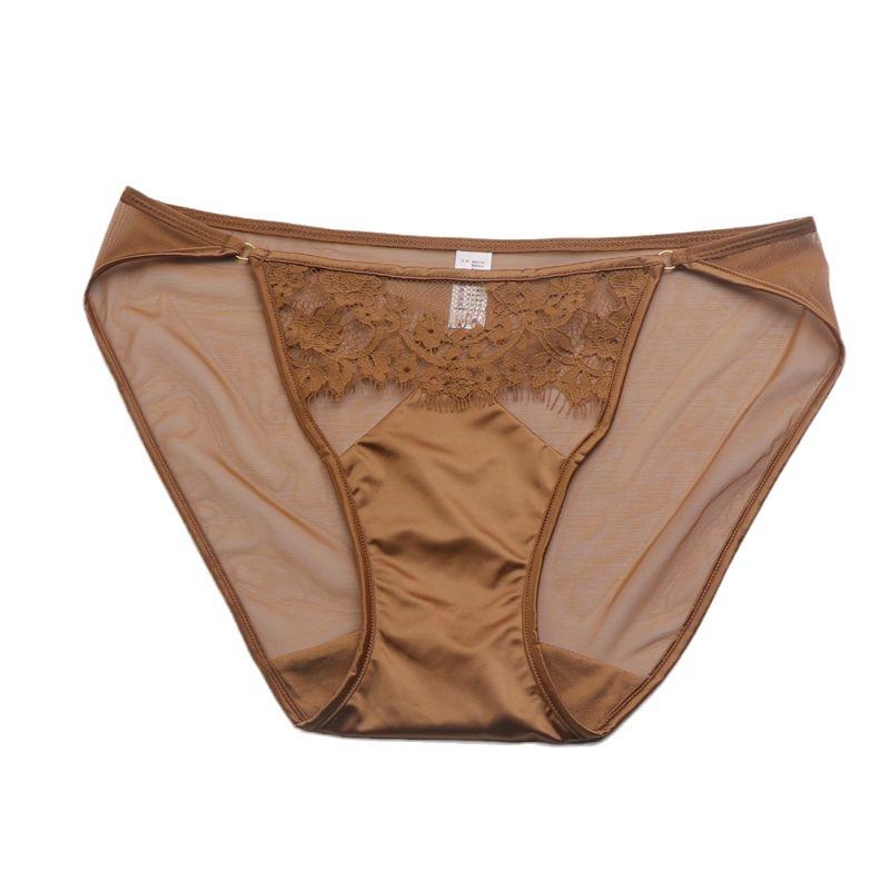 Women's Lace Panties Mid Waist Triangle Briefs Elastic Waist Sexy Comfortable Sexy Bikini Underwear Cheeky Underwear Panties Hipster Lace Trim Panties