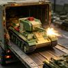 Zweiter Weltkrieg Sowjetischer KV-220 Schwerer Panzer Bausatz, 1:40-teiliger Baustein-Satz, Lernspielzeug für Jungen