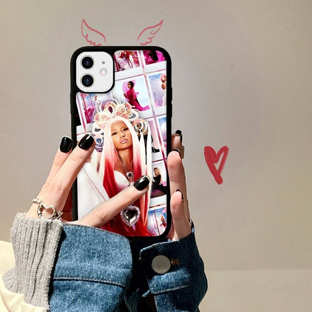 N-Nicki Singer Minaj Telefoonhoesje Voor IPhone 17 16 15 14 13 12 11 Pro Max Plus PC+TPU Schokbestendige Achterkant