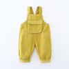 Korean Kids' Corduroy Overalls with Crotch Opening (0-3 Years) - 2026 New Style