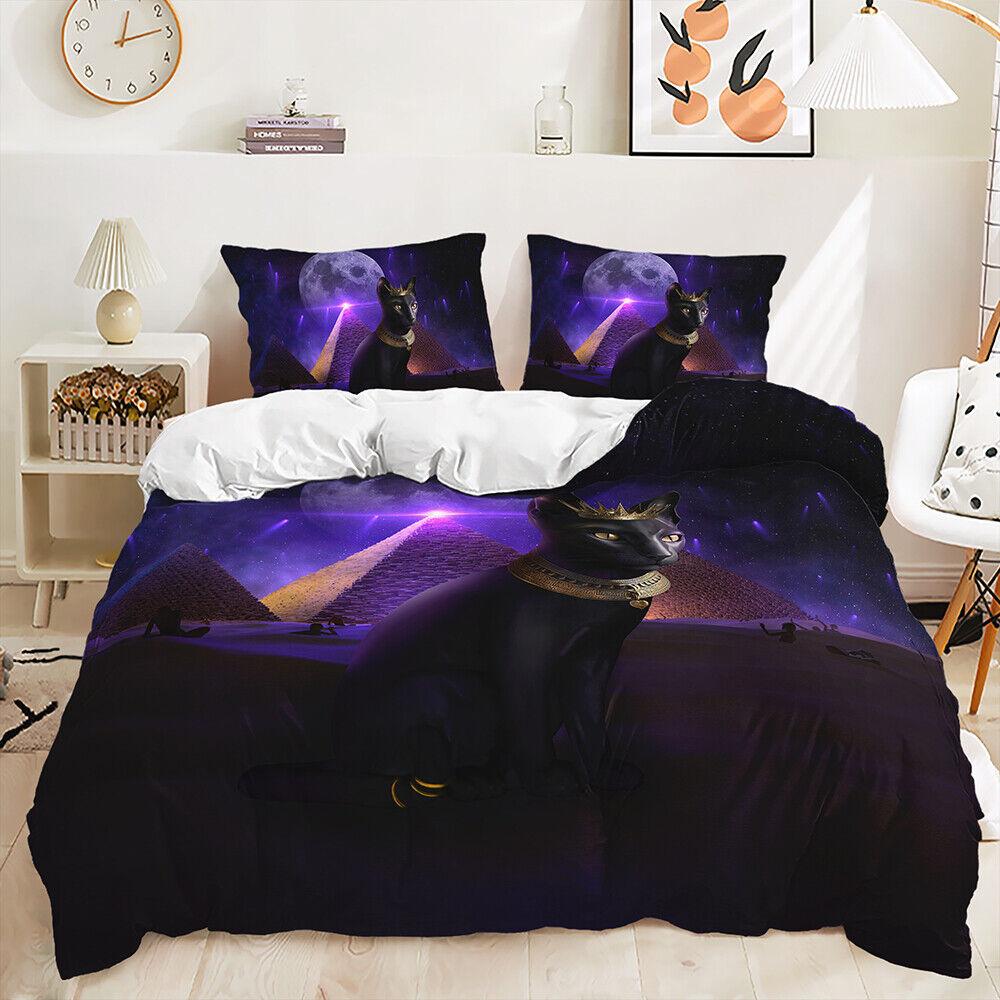 Floral Tiger Horse Cat Bulls Animal Print Home Decor Doona Duvet Quilt Cover Set