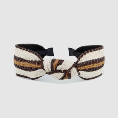 LALA Stripe New Hairband Brown