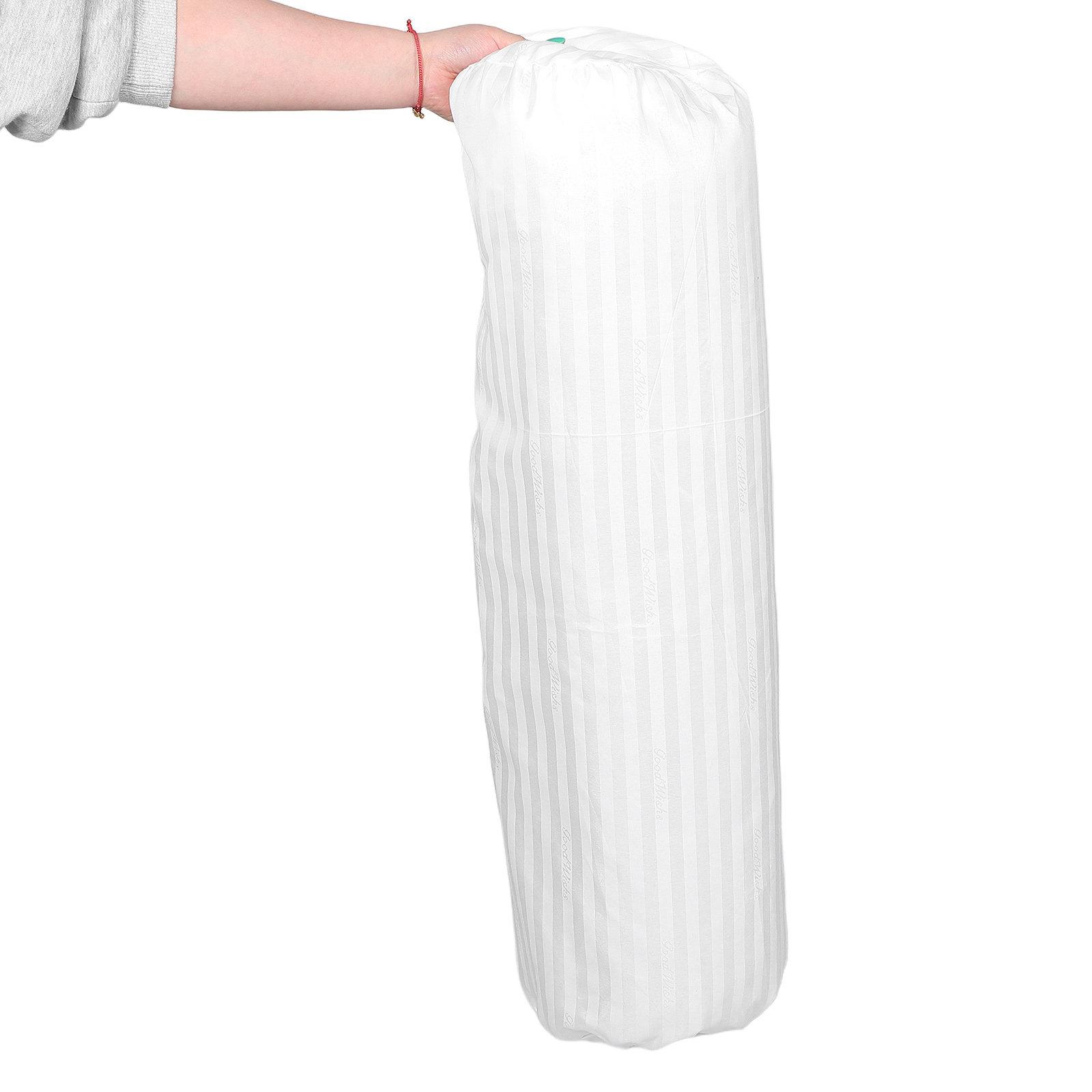 

Round Cylinder Pillowcase 35.4 X 7.9 Soft Bolster Cushion Cover Zippered Pillowcase Neck Roll Body Support Sofa Bedroom 80x15x15cm