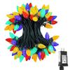 10M 50 LED C9 Multicolor Strawberry String Light Outdoor Plug in Strawberry Christmas Tree Garland Fairy Light for Garden Decor