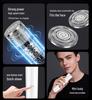 Men's Mini Portable Electric Shaver: Silent, Smart, Anti-Pinch Steel Razor for Travel