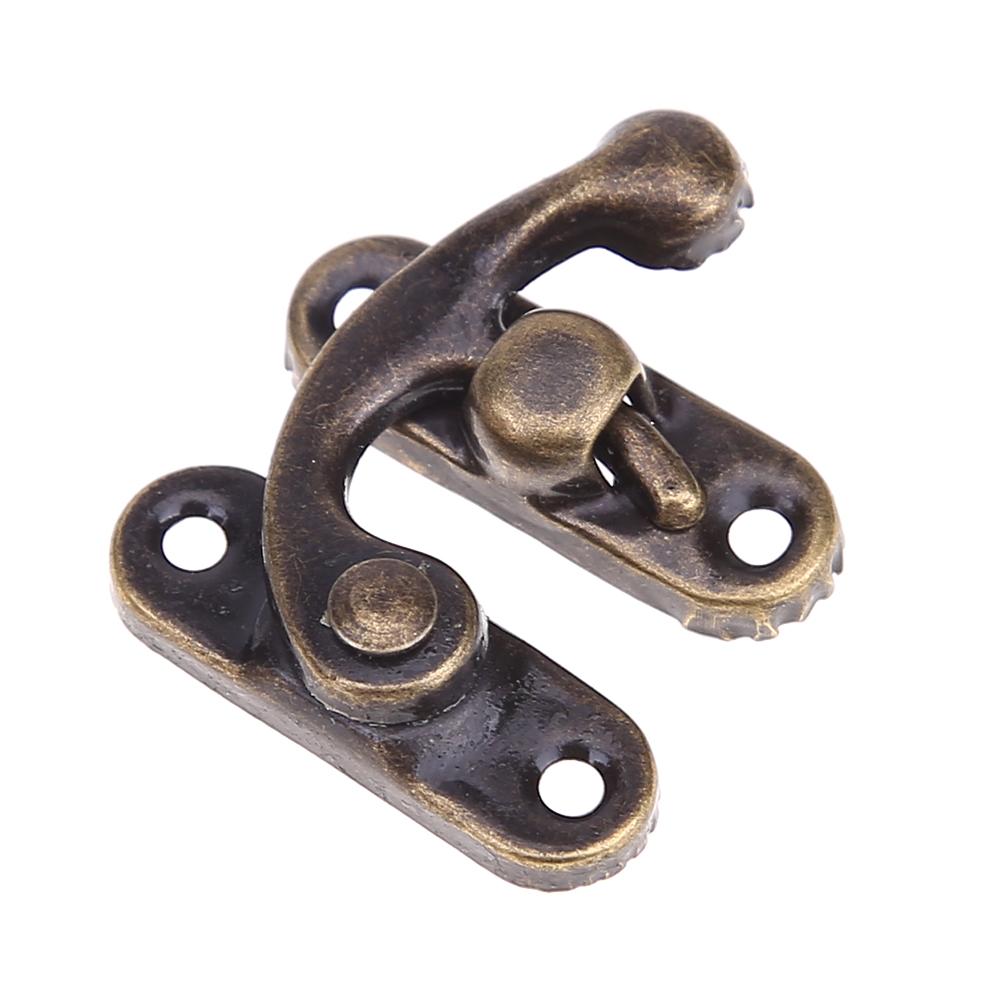 

10pcs/Set Vintage Iron Buckle Horn Locks Clasp Hook Jewelry Box Padlocks