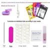 Wearable Nail Toolkit: Jelly Glue Solid Gel & Disposable Manicure Tools.