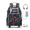 Cartoon Game Merchandise With Usb Hiking Bag College Students Outdoor Travel Large Capacity Backpack Bag