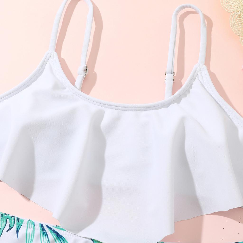 Summer Kids Two-piece Swimsuit Fashion Set For Girls