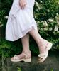 Jill By Jillstuart [Noah] Ribbon Wedge Sandals - 2 Colors
