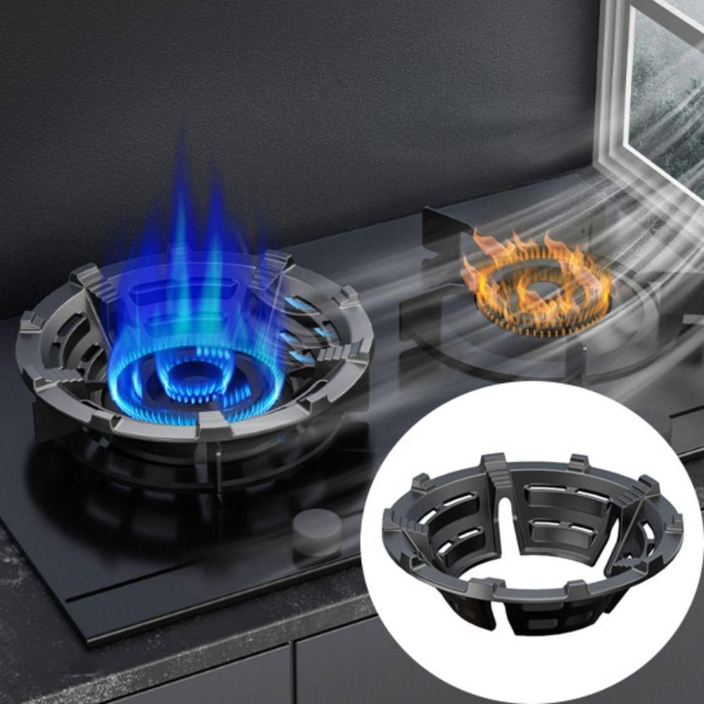 Black Color Wok Rings Cast Iron Pan Stand Wind Shield Cooker Support  Household Use