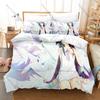 The Song Of Saya Bedding Set Duvet Cover + 2 Pillowcases Hanging Bohemian Horror Visual Novel Saya Anime Bedroom Decor