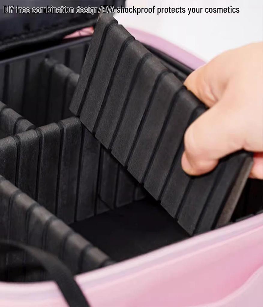 Portable LED Makeup Case with Large Mirror and Handle