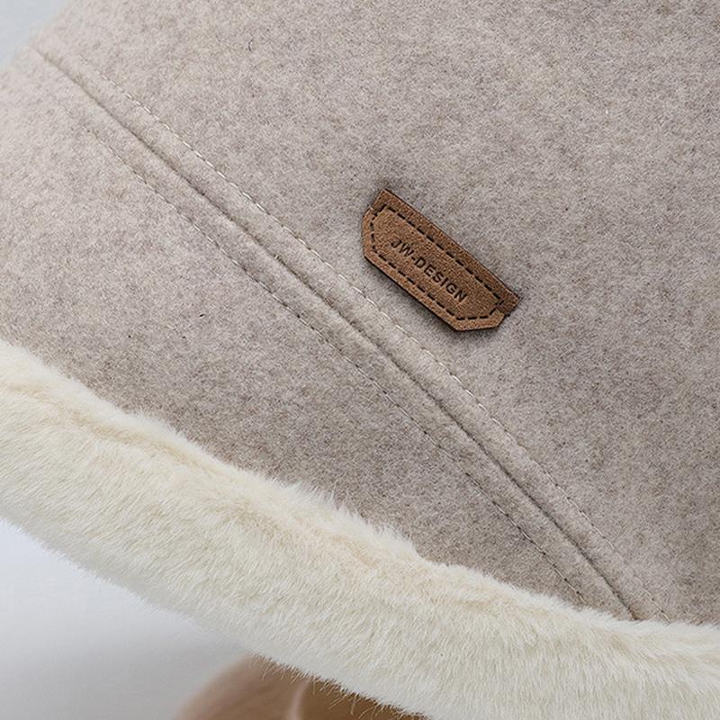 Chapeau Bob d'Automne et d'Hiver pour Femmes, Peluche Épaissie Chaude
