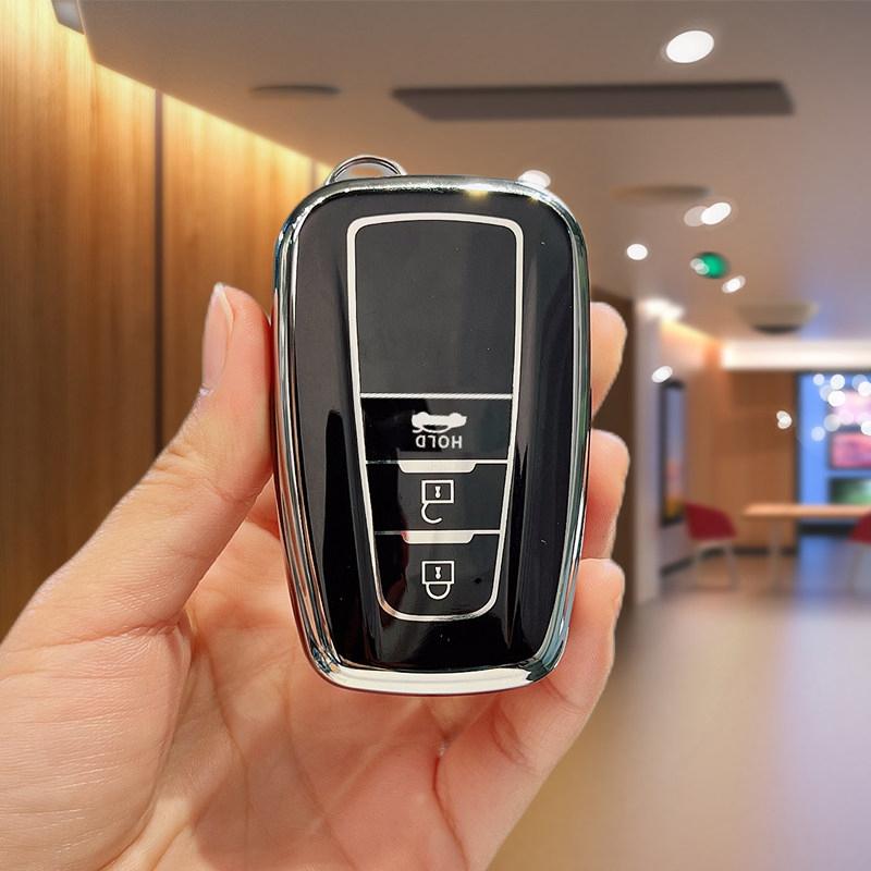 Auto Keyless Protector Shell Fob For Toyota Highlander Prius C-Hr Corolla Hybrid  Rav4 Camry Car Key Case Cover Accessories