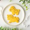 Cartoon Horse Shape Cookie Cutter Diy Biscuits Fondant Embossing Mold 2026 New Year Party Cake Decor Supplies Cookie Baking Tool
