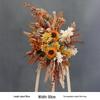 Autumn Floral Background Set: Caramel Silk Flowers for Wedding & Ceiling Decorations