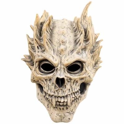 Totenkopfmaske aus Latex, detailliertes Horror-Design, Gesichtsmaske, Party-Kostüm-Accessoire, waschbarer Schmuck, Party-Essential