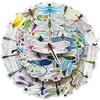 50 Dragonfly Cartoon Animal Stickers: Cute, Waterproof Decorations for Diaries, Phone Cases, and Water Cups