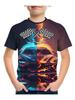 Summer Fashion Racing Car Pattern 3D Print Boys Creative T Shirt Casual Lightweight Short Sleeve Crew Neck Tee Tops