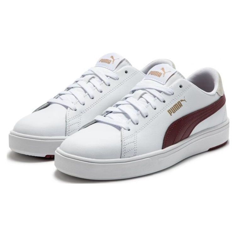 Puma Serve Pro Lite Zapatillas Deportivas Ligeras de Caña Baja Unisex Blanco Marrón 374902-30
