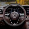 Leder Lenkradabdeckung für Mercedes Benz G500 A180 W204 W205 W210 GLC W212 W124 W219 W203 W202 W447 W169 Zubehör