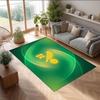 Norwich City Football Print Crystal Velvet Rug, Comfortable Water Absorbent Non Slip Indoor Floor Carpet