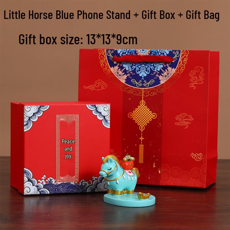 Year of the Horse Mascot Phone Stand - Creative Riches Desktop Ornament & Gift