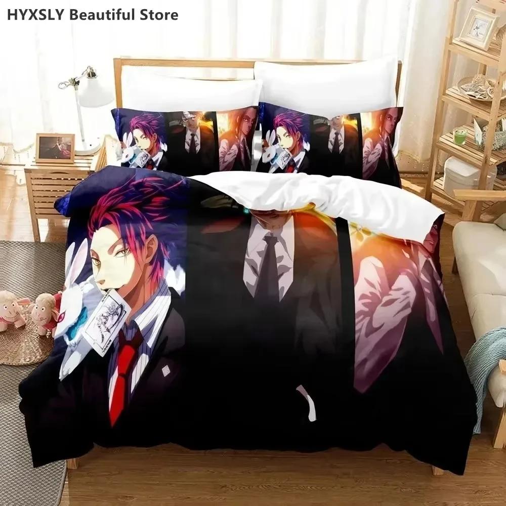 Hunter X Hunter 3D Bedding Set Japanese Anime Twin Queen King Quilt Cover Pillowcases Polyester For Boys Cover Sets