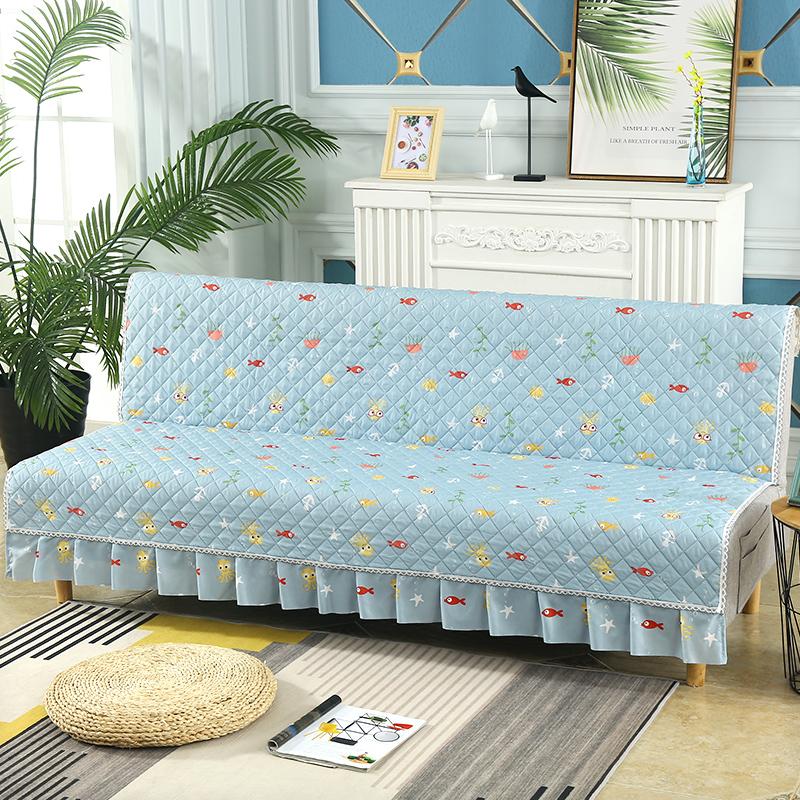 Universal Stretch  Sofa Bed Cover Couch Covers Armless Sofa Cover Washable  Elastic Folding Furniture Sofa Bed Covers