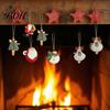 Festive Wooden Ornaments for Holidays 16/24/32Pcs Christmas Ornaments, Flying Angels Decorations, Santa Claus Rustic Xmas Party Supplies Holiday