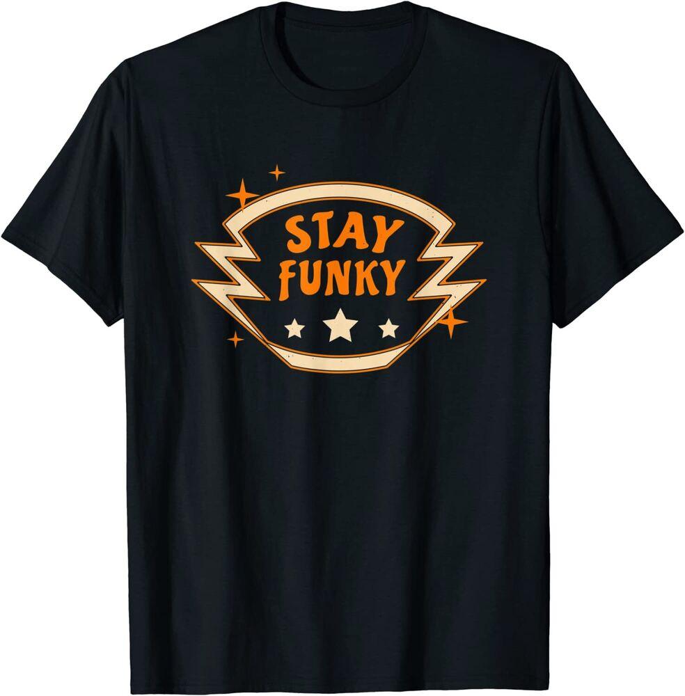 

Футболка унисекс Stay Funky Retro 70-х 80-х годов, дискотека, ностальгия, меломан