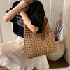 Niche Bag Women's Summer New Woven Hollow Shoulder Bag Casual Lazy Wind Tote Armpit Bag