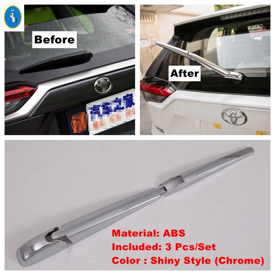 

Rear Tail Windshield Window Wiper Protection Decor Cover Trim For Suzuki Across Chrome / Carbon Fiber Look Car Accessories Chrome