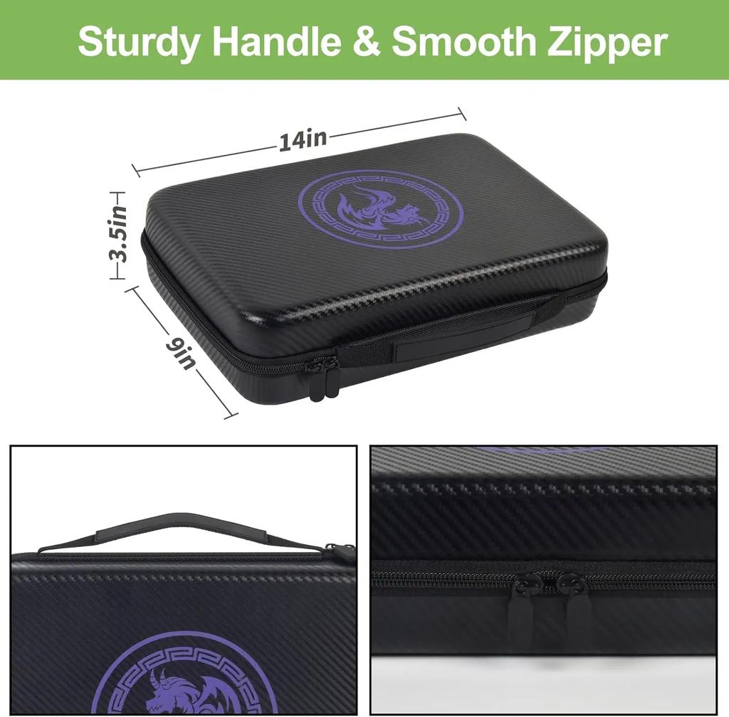 35+ Dice Case Box Tray, Storage Holder for DND Dice Set, for D&D Dungeons and Dragons 7-Die Polyhedral Dice, Organizer for RPG