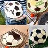 Football Soccer Shape Cake Molds Silicone Half Sphere Pan Nonstick Dome Baking Tool for Home, Party Cakes and Sports Theme Dessert