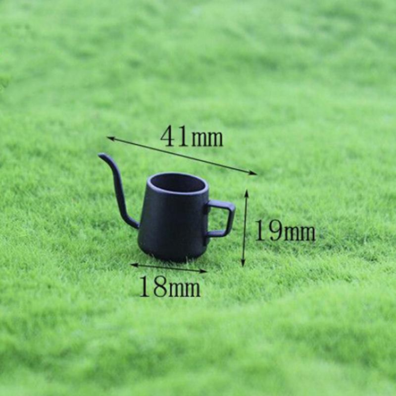 1/12 Miniature Dollhouse Dinnerware Teapot Kettle Simulation Furniture Tea Pot Kitchen Tableware for Doll House Furniture Toys