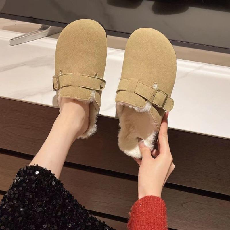 

Fleece Shoes, Women s Flip-flops, New Style Lazy Cotton Shoes for Women 40 абрикосовий