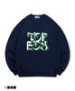 TOPBOY [Non-Fleece Or Fleece] Street Painting Print Sweatshirt (Type A)