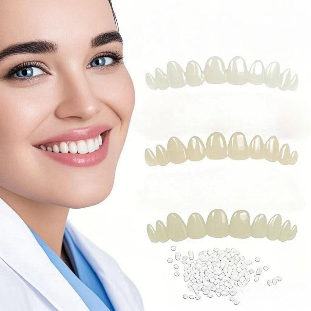 6Pcs Natural Shade Denture Temporary Filling Kit Gap Filling Temporary Tooth Replacement Kit  Home