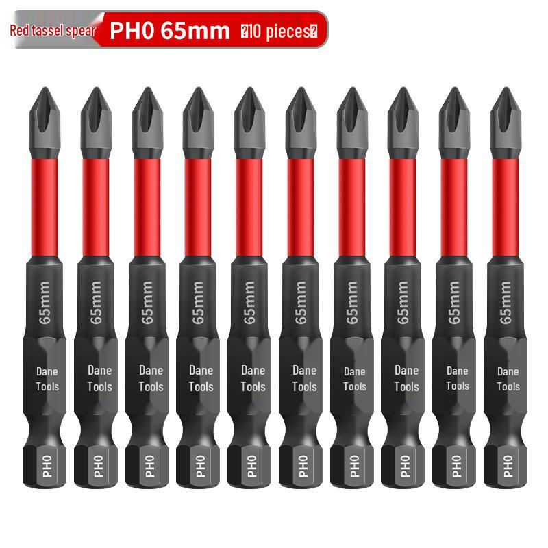 PH0 Tungsten Steel Phillips Bit: Magnetic, Impact Resistant, Non-Slip Screwdriver, Hex Shank for Electric Drill