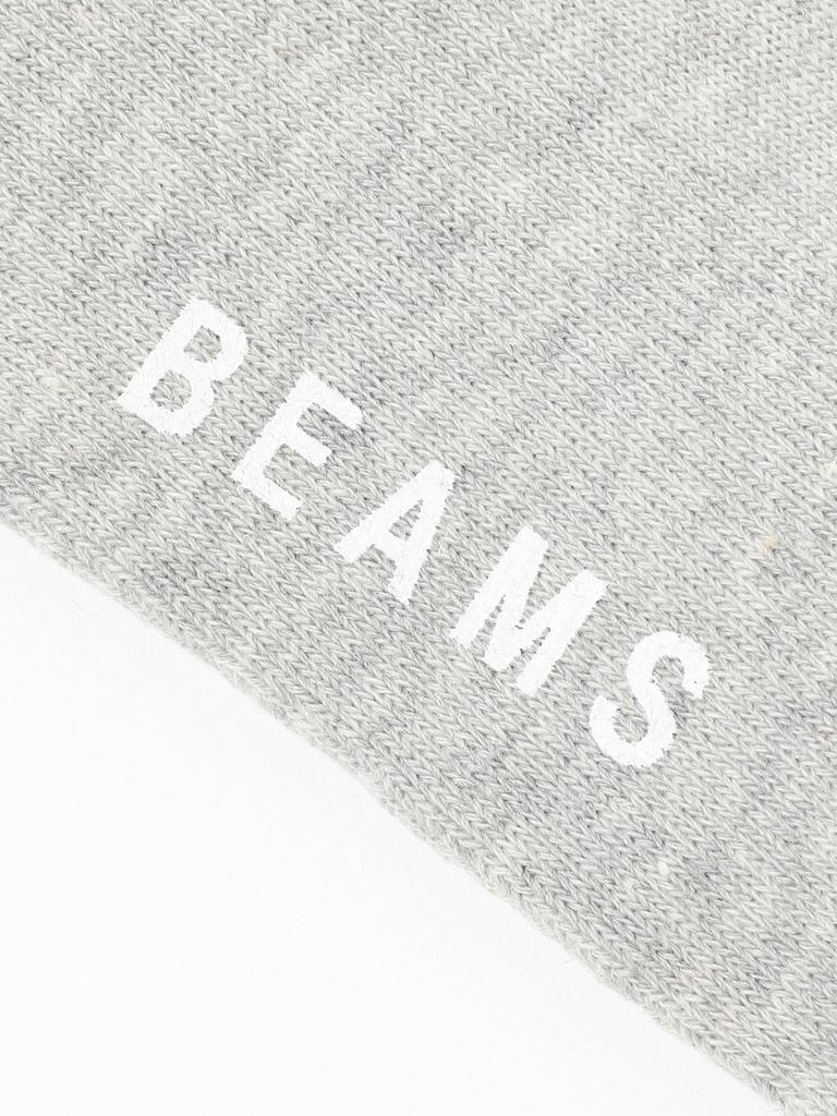 BEAMS BMS Logo One 11430150324 Ponožky, Pánské bílé, Velikost,