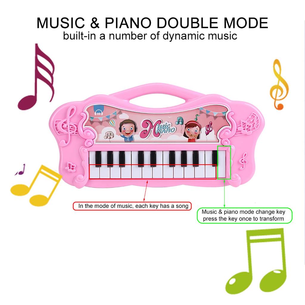 Elektronisches Klavierspielzeug Baby Kinder Früherziehung Kindheit Musikspielzeug Mädchen GeschenkPink