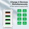 QC3.0 4-Port Fast USB Mobile Phone Charger with EU/UK/AU Plug
