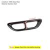 For Honda Accord 10th Gen Exterior Rear Exhaust Muffler Tip End Pipe Decorate Cover Trim Sticker 2018   Car Accessories