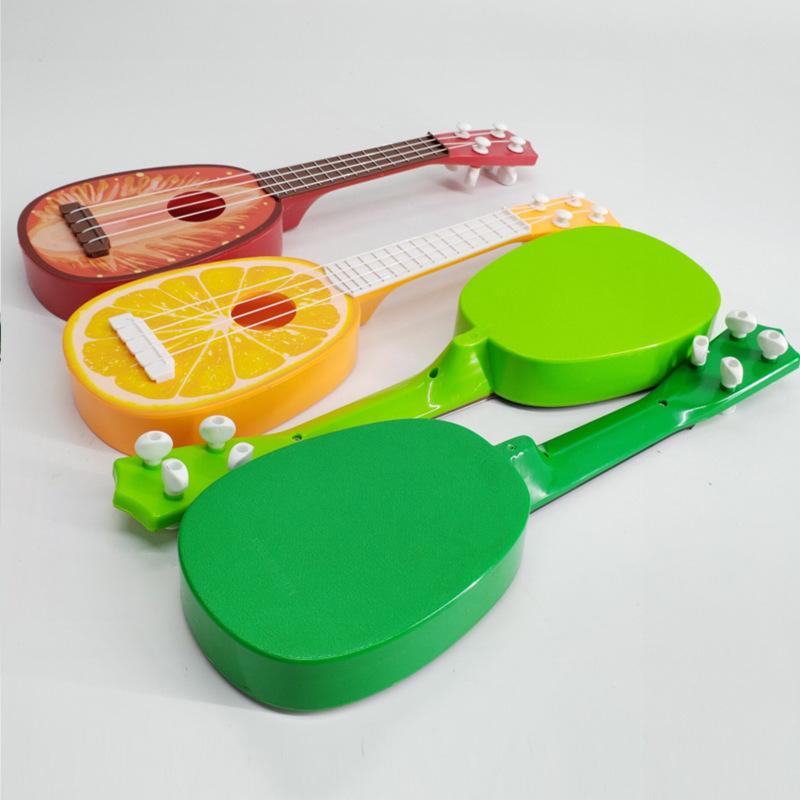 Playing Cartoon Fruit Guitar Toy Children'S Early Education Musical Instrument Ukulele Gift Ground Marketing