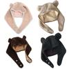 Winter Bear Ear Hat for Teens Keep Warm Protecting Ear Hat Windproof Outdoor
